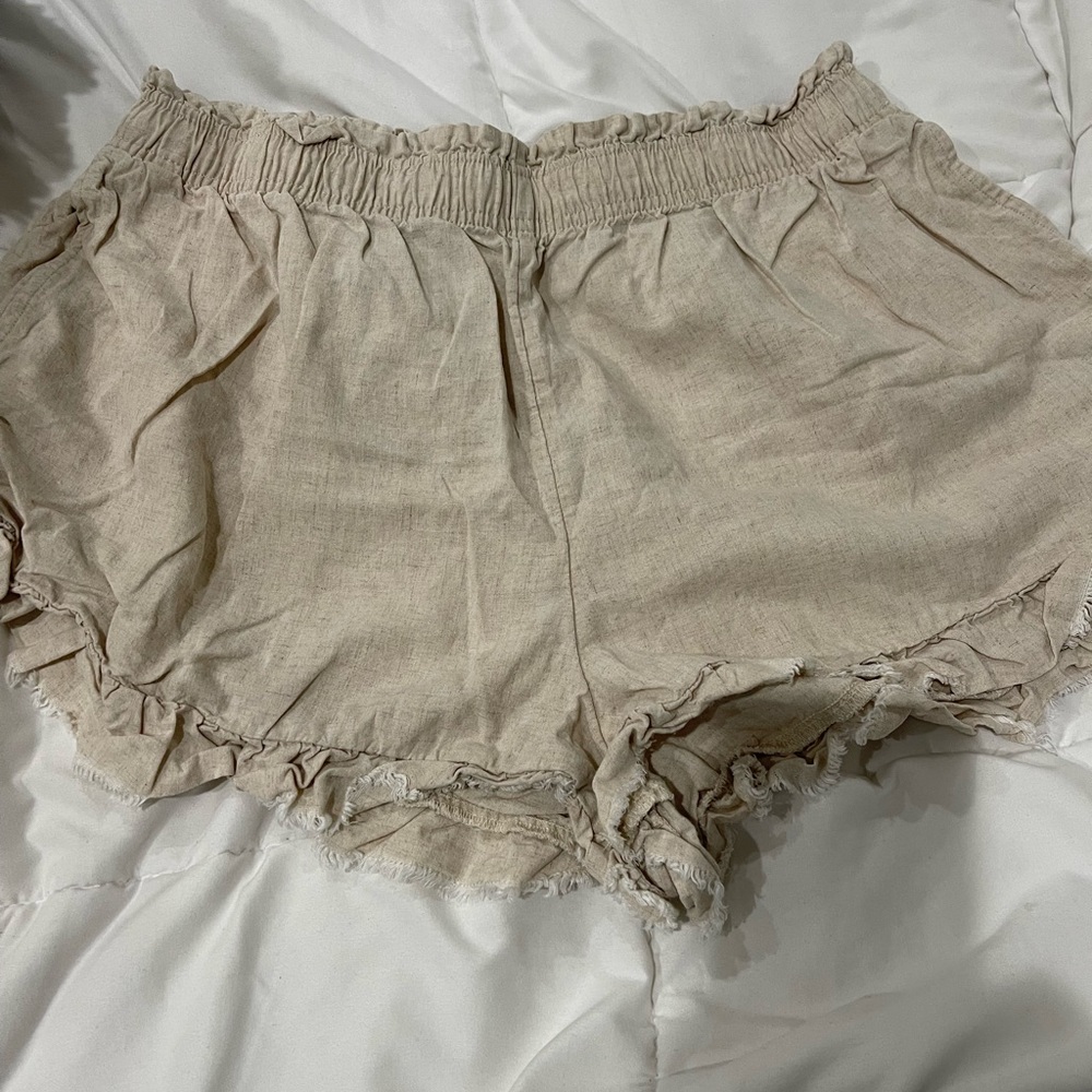 Aerie Linen Flouncy Shorts